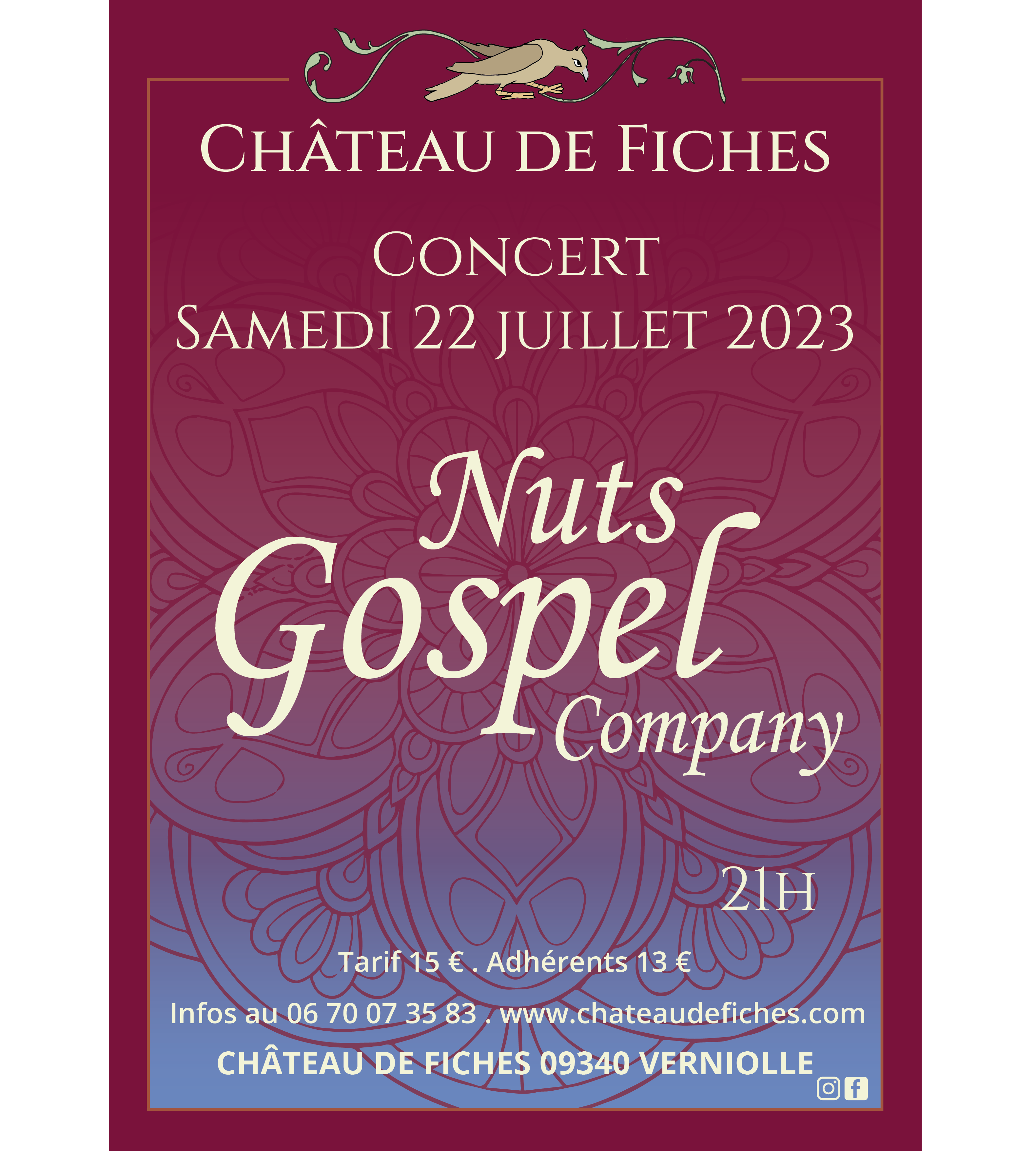 Concert Gospel chateau de Fiches 2023