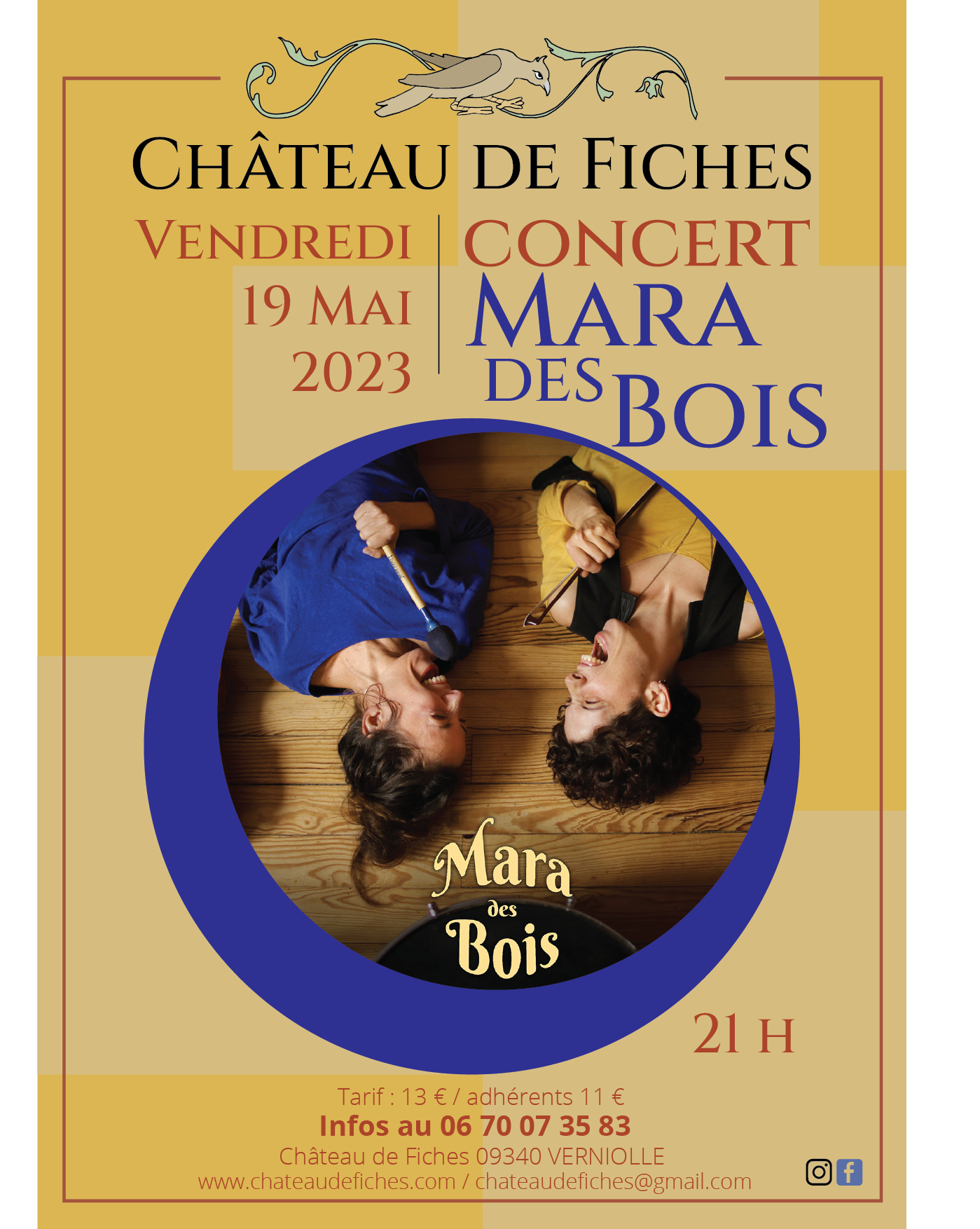 Concert mara des bois 19 mai 23 chateau de fiches