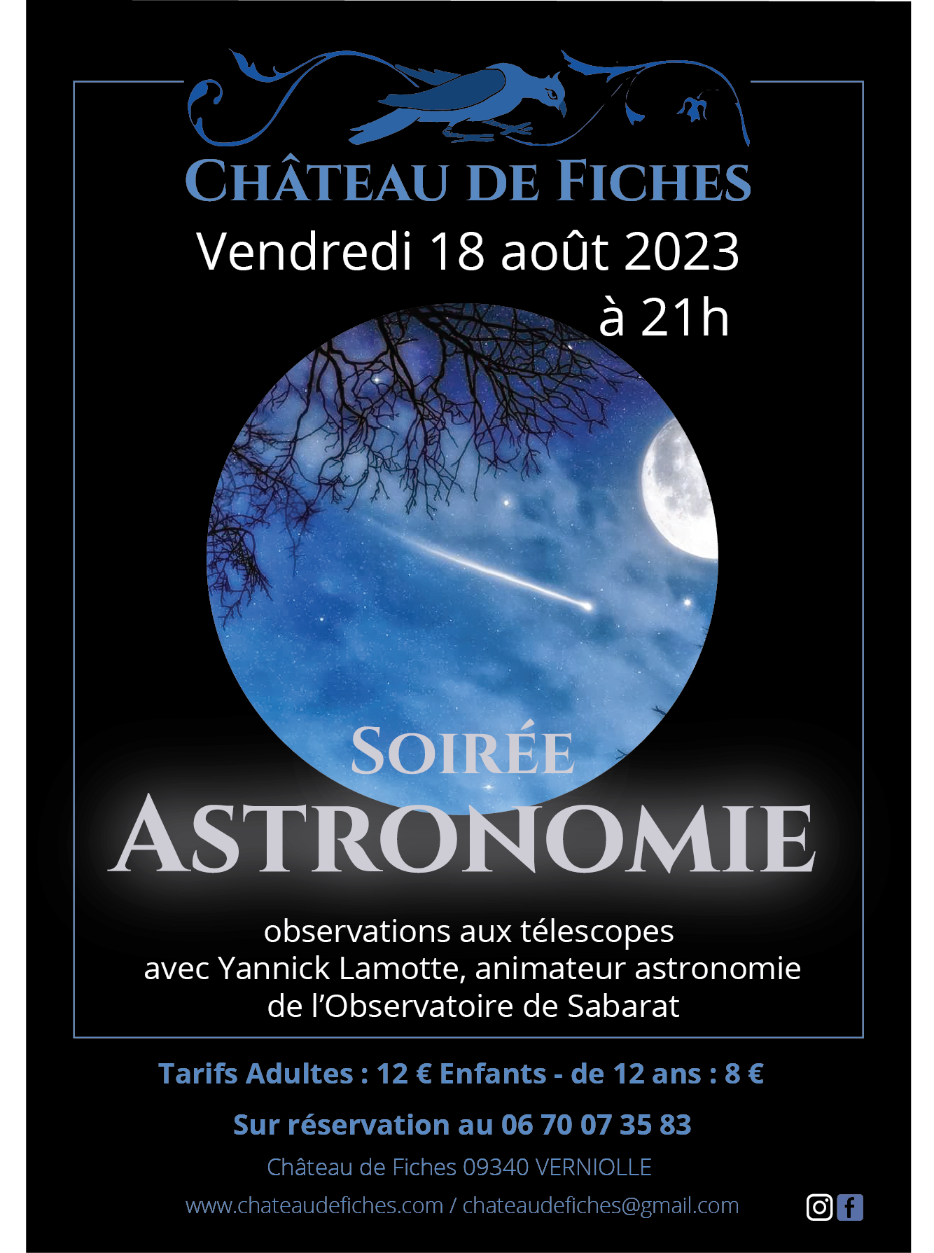 astronomie 2023 aout chateau de Fiches
