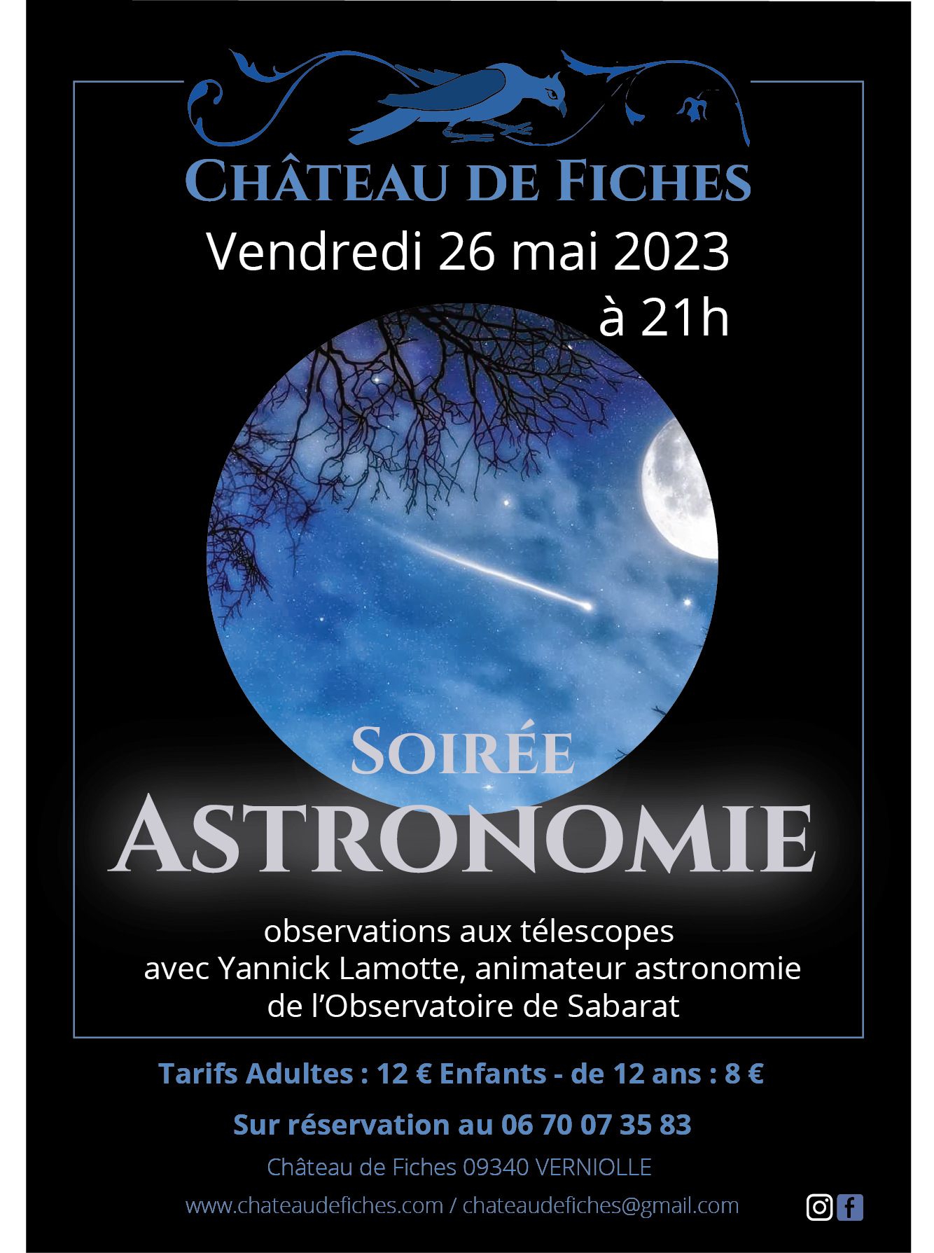 astronomie 2023 mai chateau de Fiches